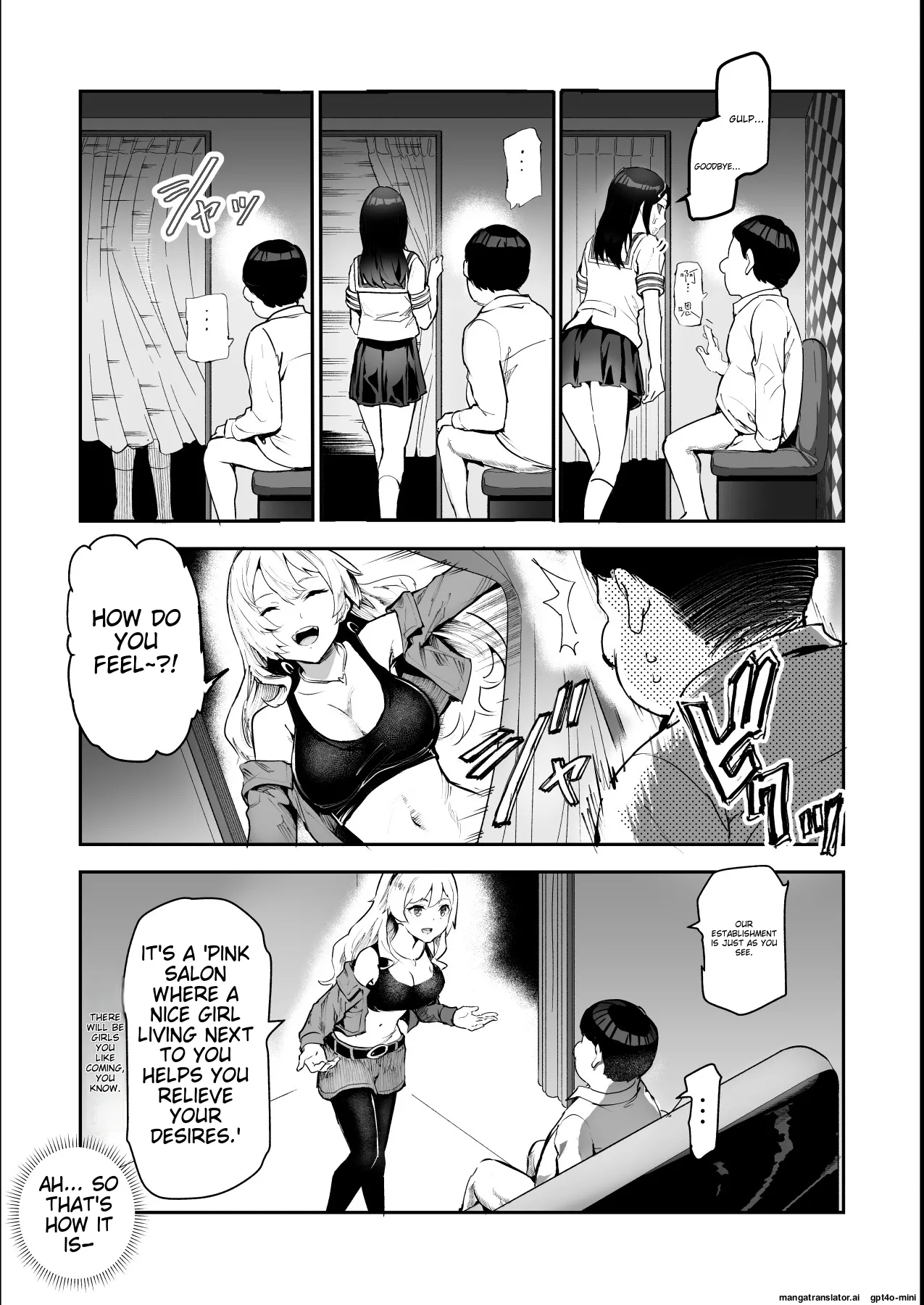 Mijika na Ano Ko ga Nuite Kureru Pink Salon EX ~Shiriaigai ga Fella Shite Kureru Cheat Fuuzokuten~ page 11 full