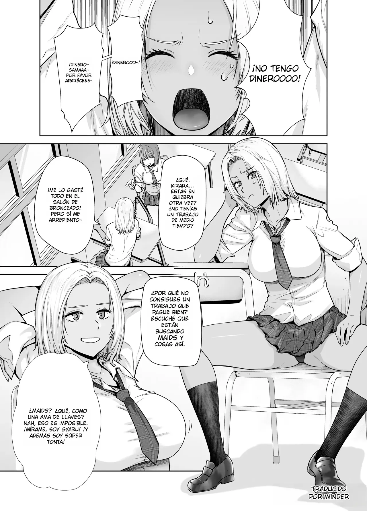 Tannin no Meido ni Nacchatta KURO GAL｜La GYARU MORENA que se Convirtió en la Maid del Profesor page 5 full