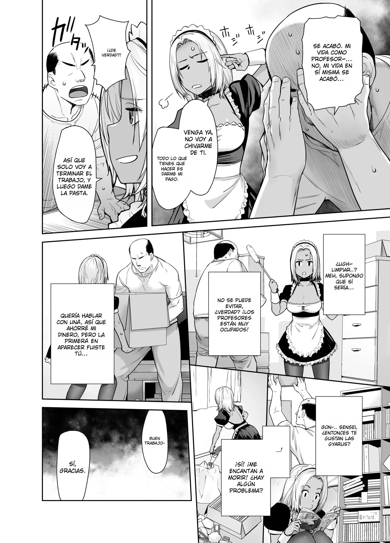 Tannin no Meido ni Nacchatta KURO GAL｜La GYARU MORENA que se Convirtió en la Maid del Profesor page 8 full