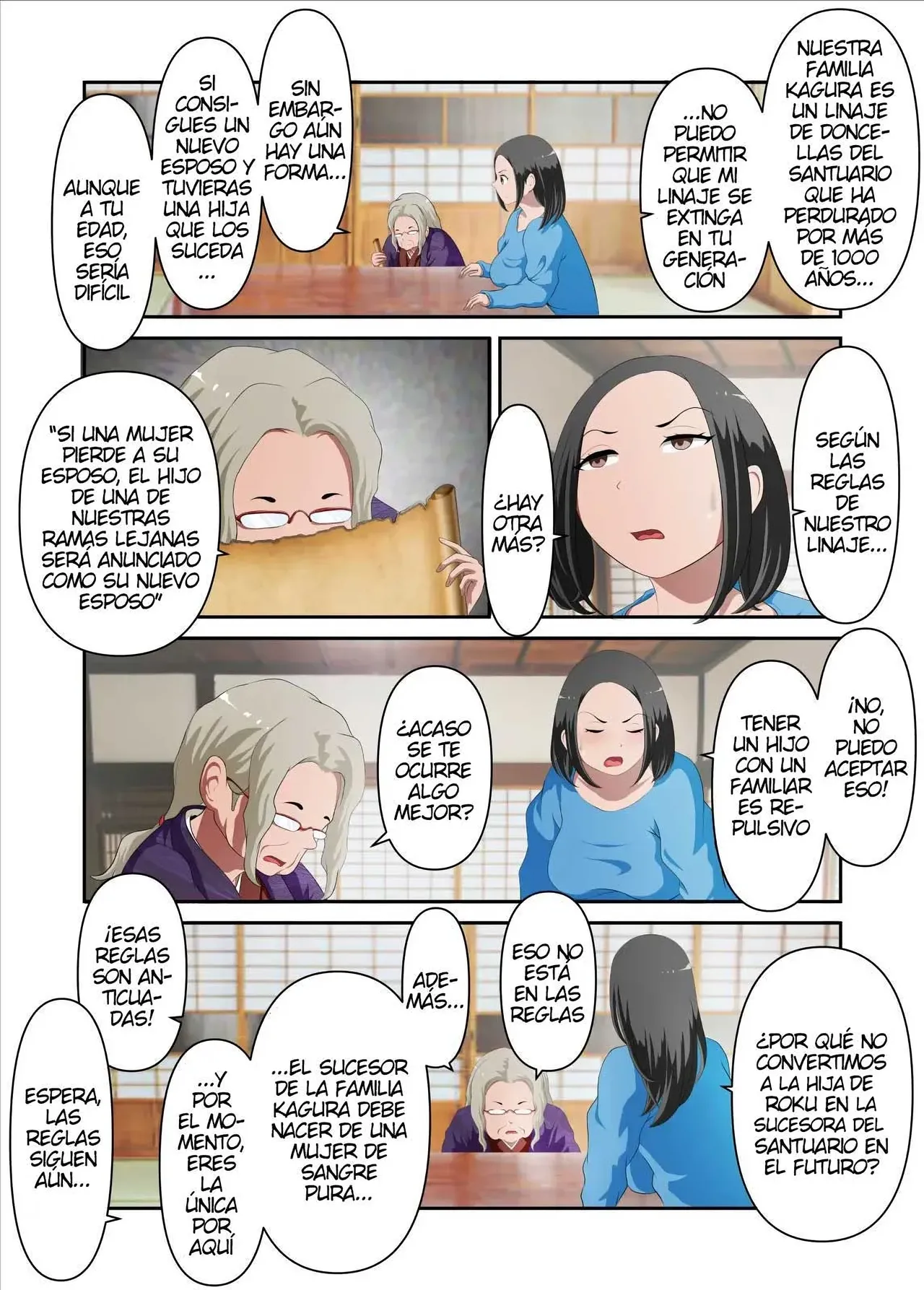jinjya no atotugi ga inai kara miko no kaasan wo boku ga haramaseru Sono Ichi｜No Hay Heredera para el Santuario, Así que Embaracé a Mi Madre, La Sacerdotisa page 5 full