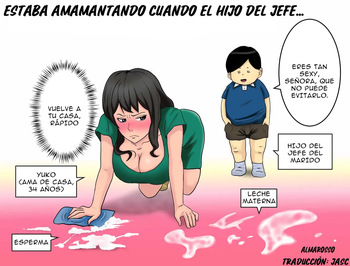 [Almarosso] Shachou no Musuko o Azukattara Bonyuu o Suwareta Bakari ka..｜Estaba Amamantando cuando el Hijo del Jefe... [Spanish] [Jasc] cover