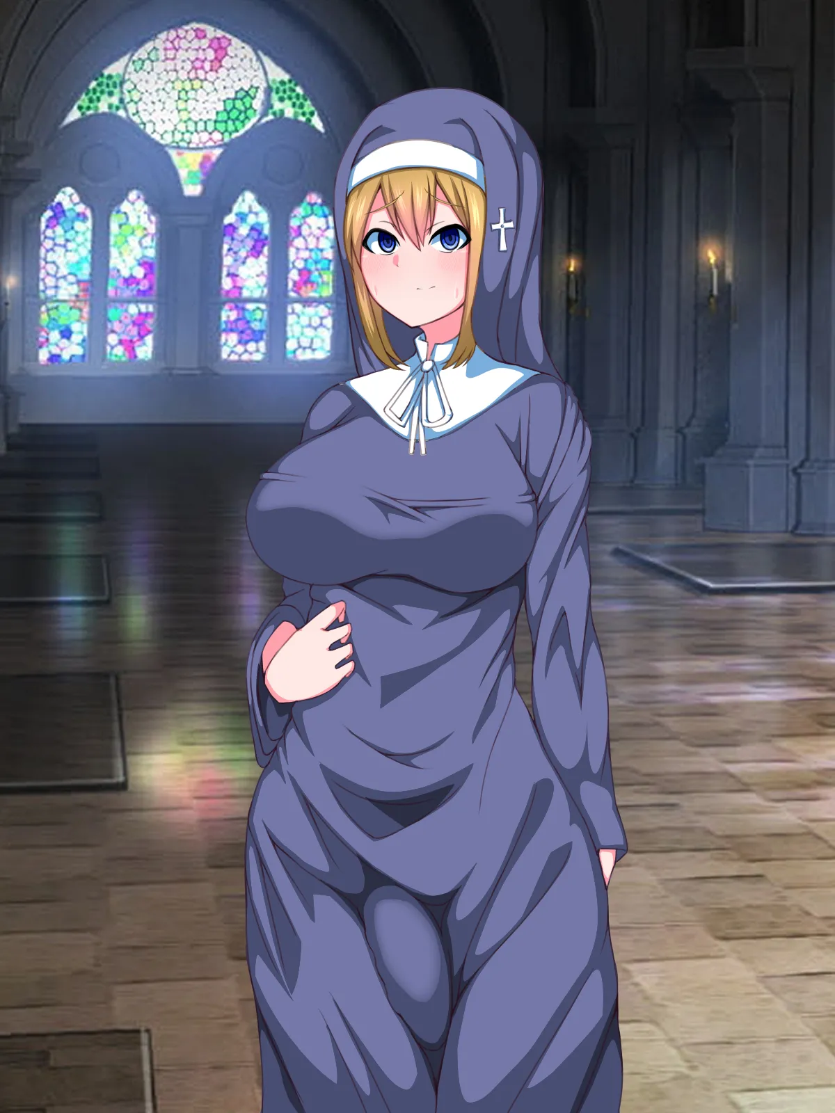 There's No Way This Futanari Nun Will Lose to the Pleasures of Immoral Ejaculation! page 11 full