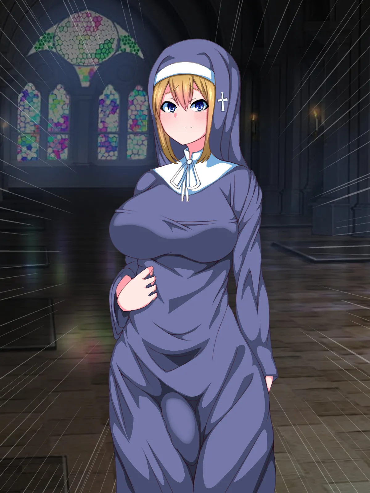 There's No Way This Futanari Nun Will Lose to the Pleasures of Immoral Ejaculation! page 8 full