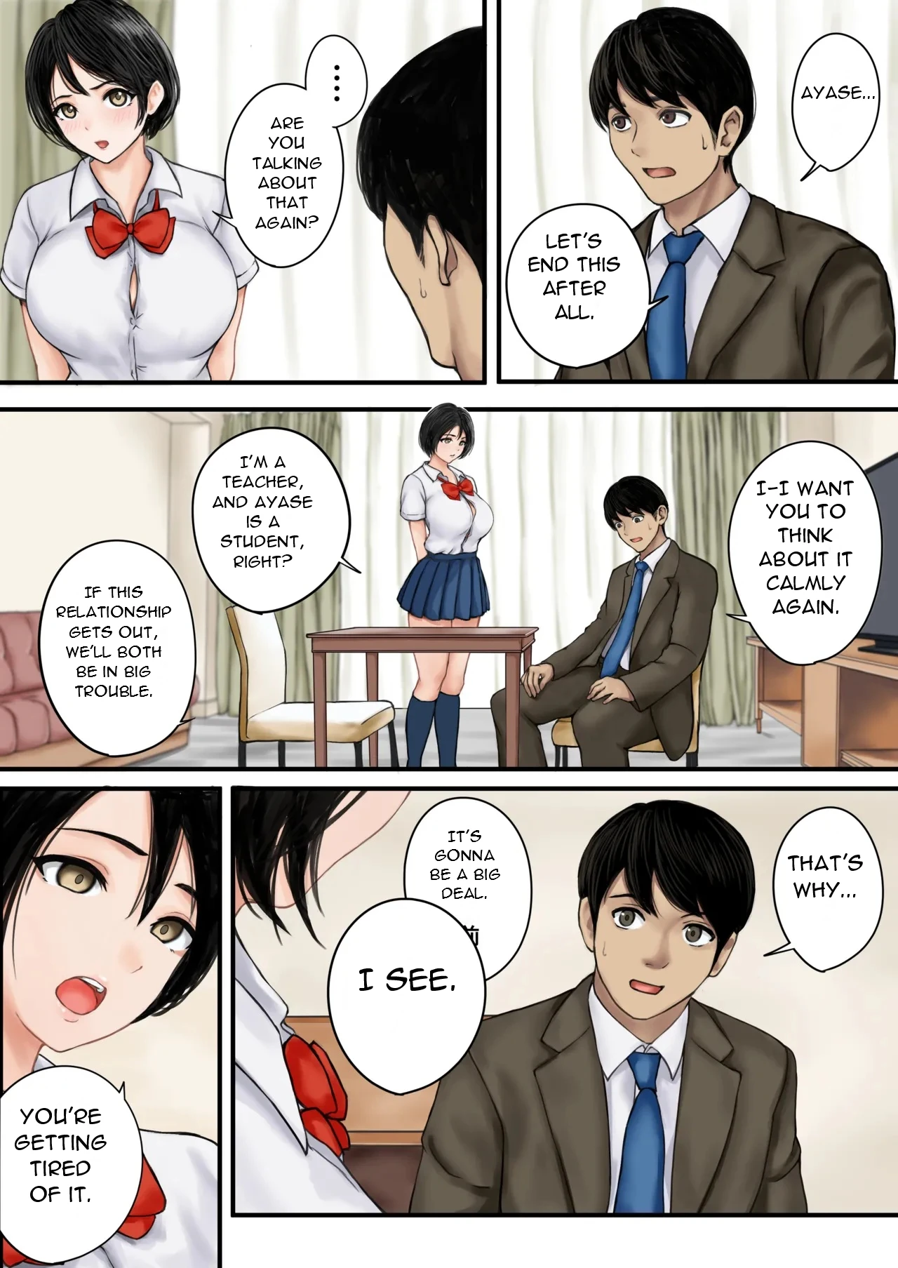 Kyou mo Oshiego no Yuuwaku ni Katenai - I Couldn't Resist My Student's Temptation Again Today page 5 full