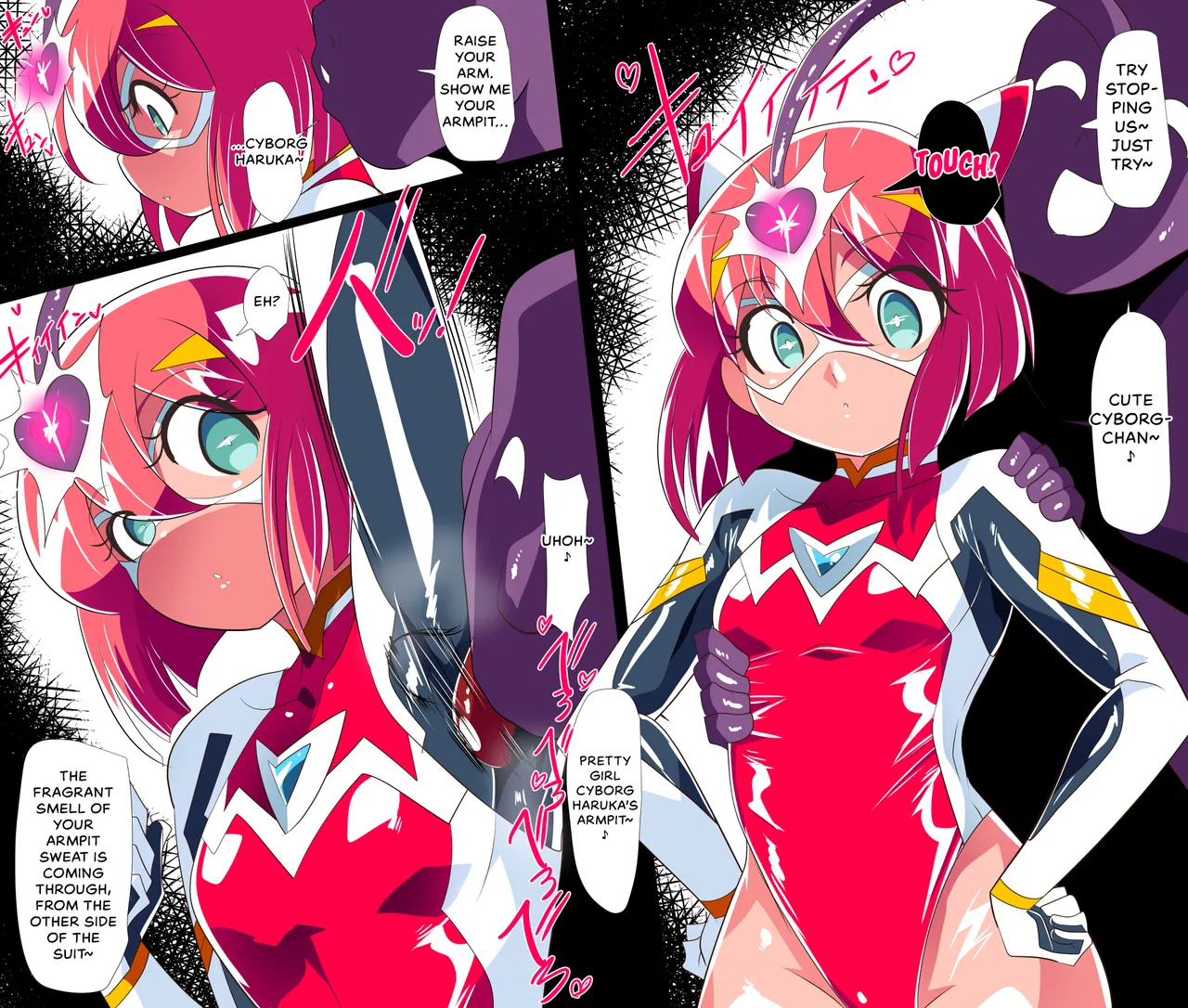 Heroine Harassment Chikyuu Bouei Shoujo Haruka VS Sennou Kaijin Kuruu Seijin | Heroine Harassment Earth Defender Girl Haruka vs. Brainwashing Monster Kuruu Aliens page 3 full