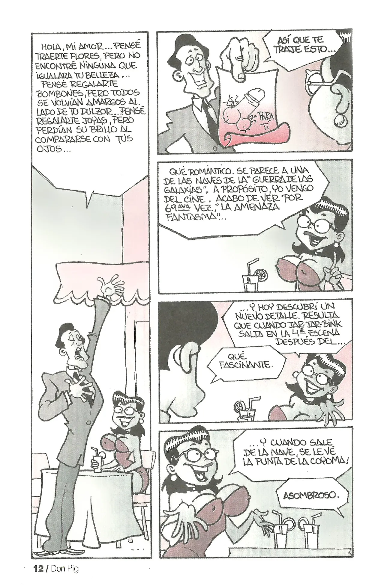 DON PIG COMIX  - 29 suplemento de la Revista 100% page 12 full