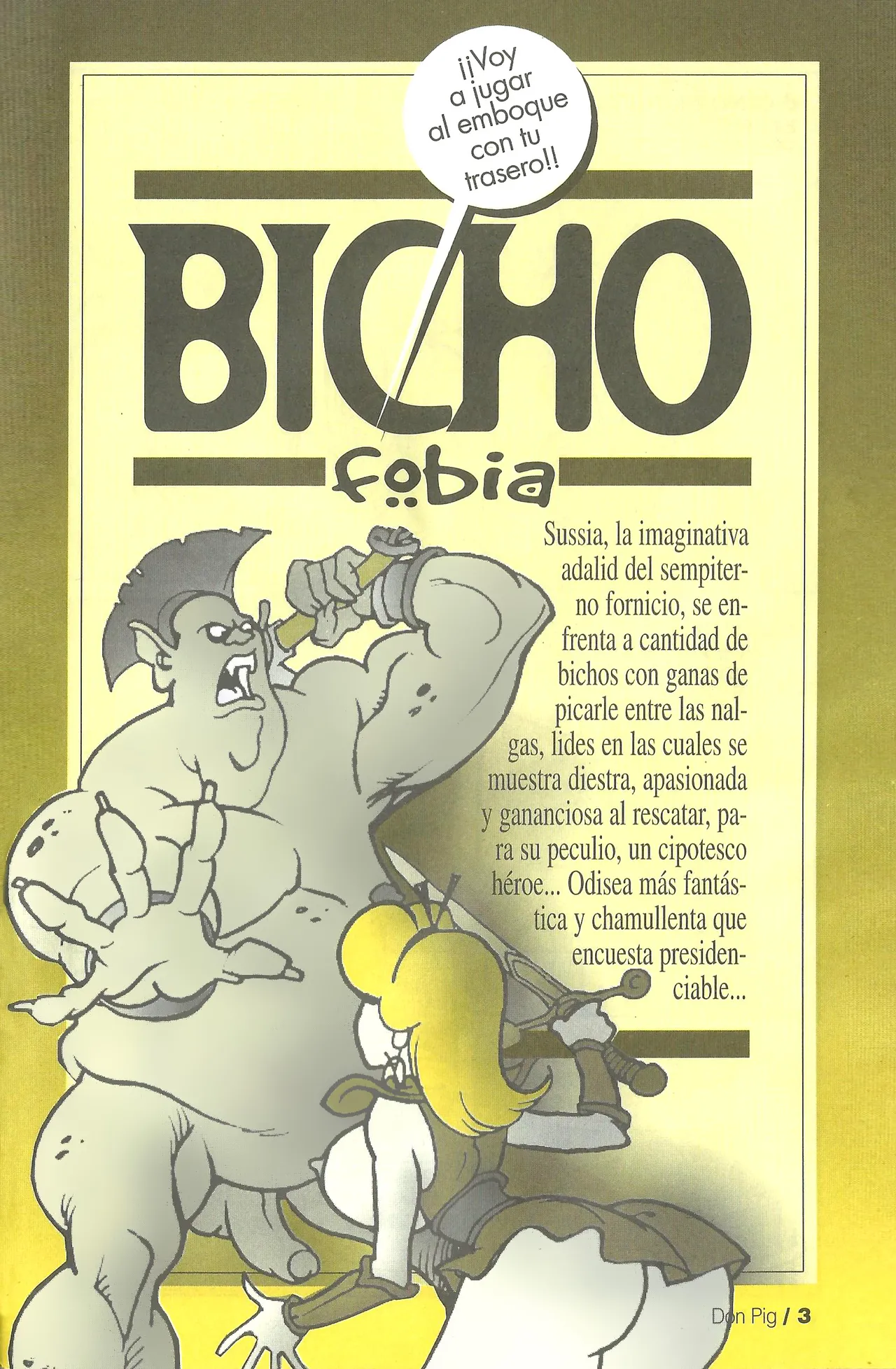 DON PIG COMIX  - 29 suplemento de la Revista 100% page 3 full