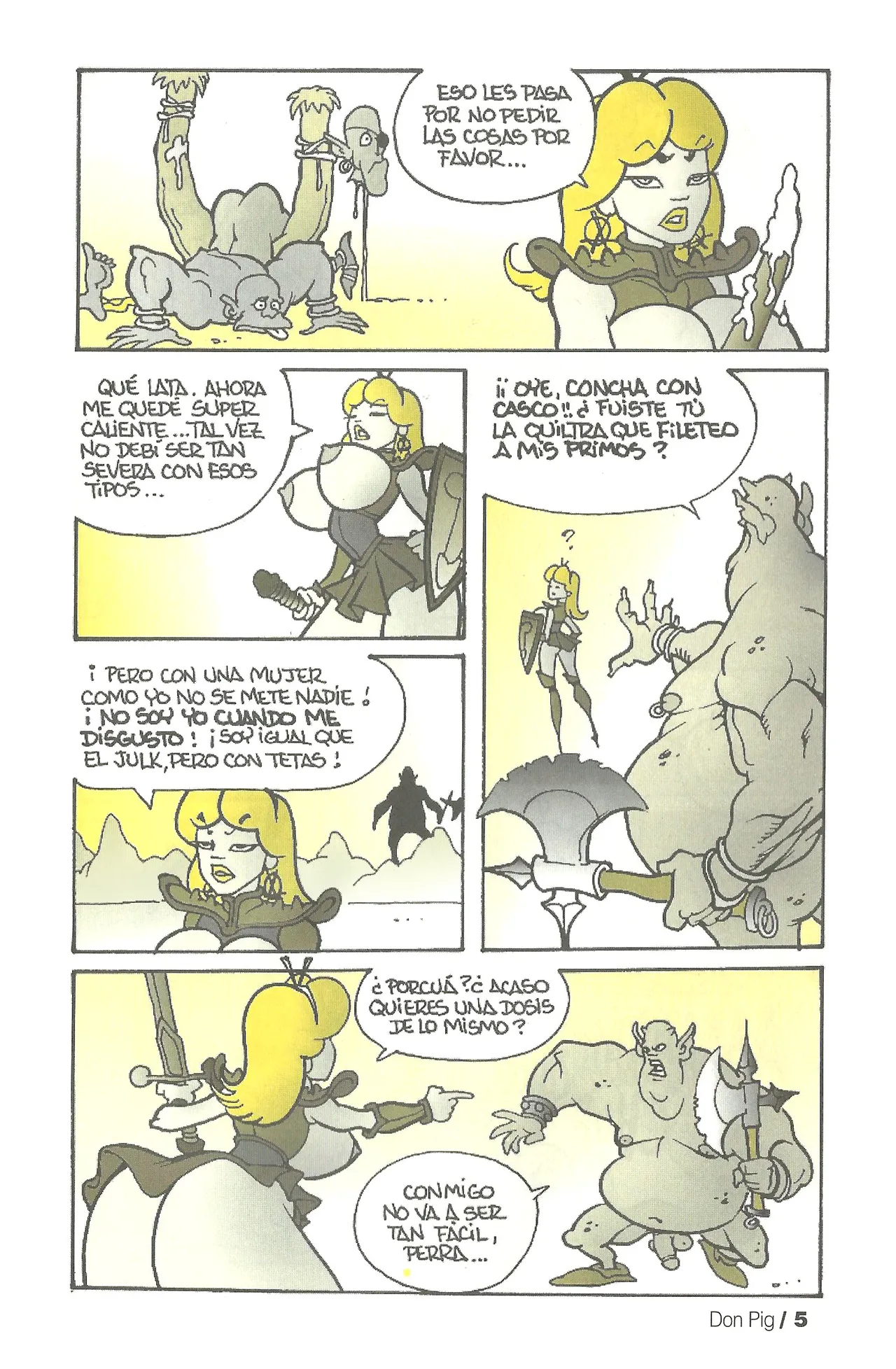 DON PIG COMIX  - 29 suplemento de la Revista 100% page 5 full