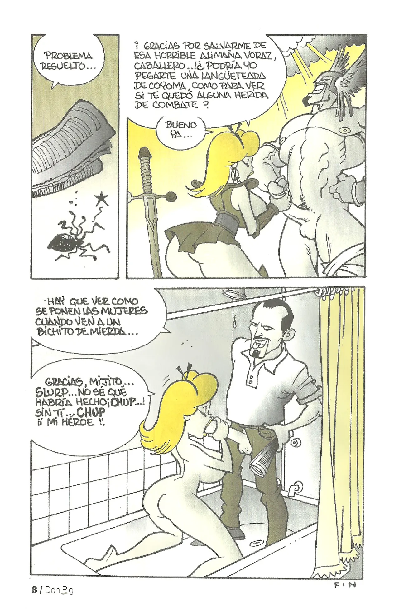 DON PIG COMIX  - 29 suplemento de la Revista 100% page 8 full