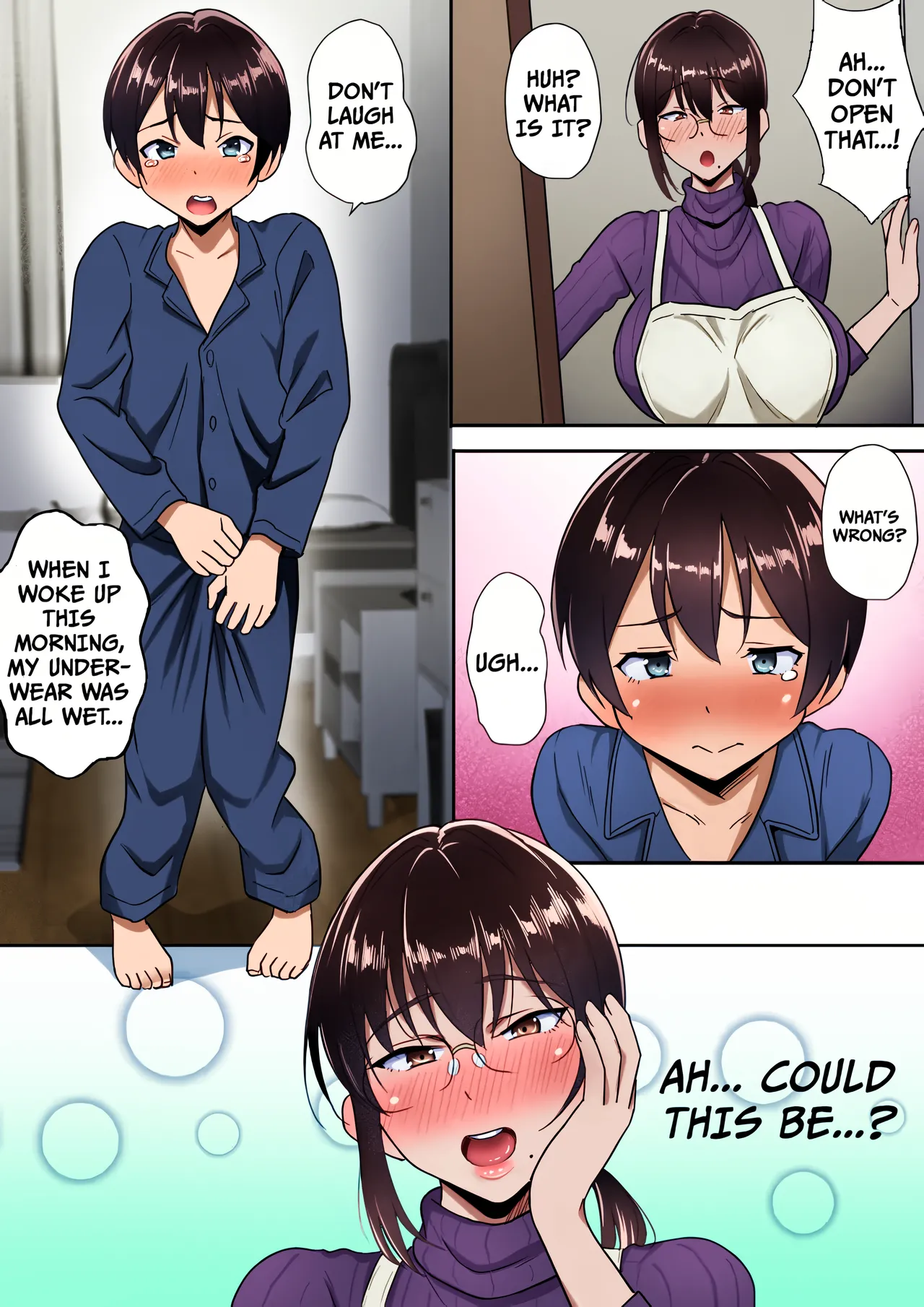 Binbou Gurashi na Boshi Katei no Oyako Koubi wa Kimochi Ii. | Mother & Son Bonding in a Poor Single-Parent Household Feels Good page 4 full