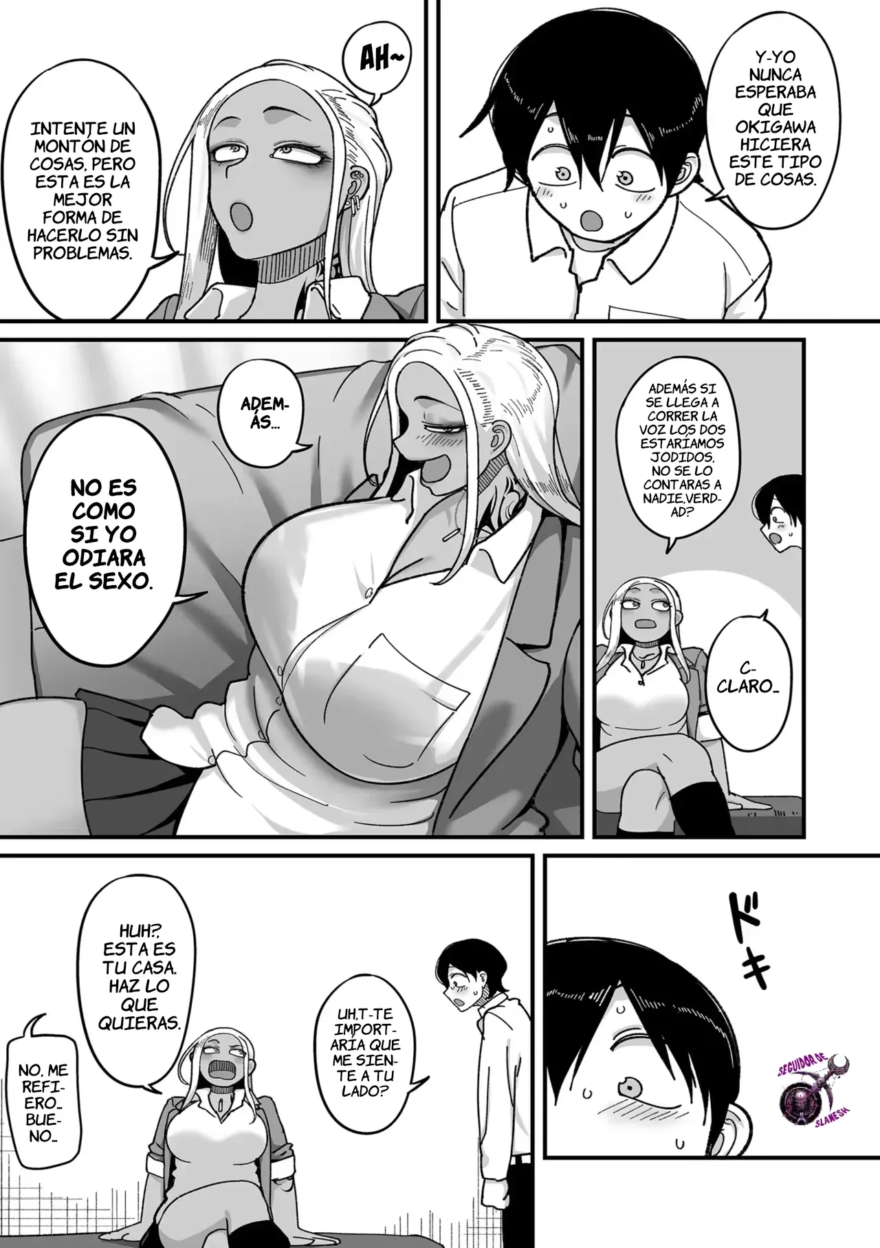 Gakuen Suppo Nikki  dai 1-wa to 2-wa ~Kuro Gal Yankee Okigawa Hen to Sobakasu Inkya Yoshida-hen~｜Tablón de Anuncios de Prostitución Escolar  Capítulos 1 al 2.5 ~La Delincuelte Kuro Gyaru Okigawa y Yoshida, La Pecosa Introvertida~ page 11 full