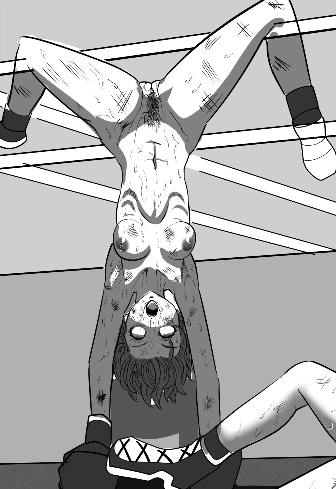 格闘少女失神白目痙攣KO page 2 full