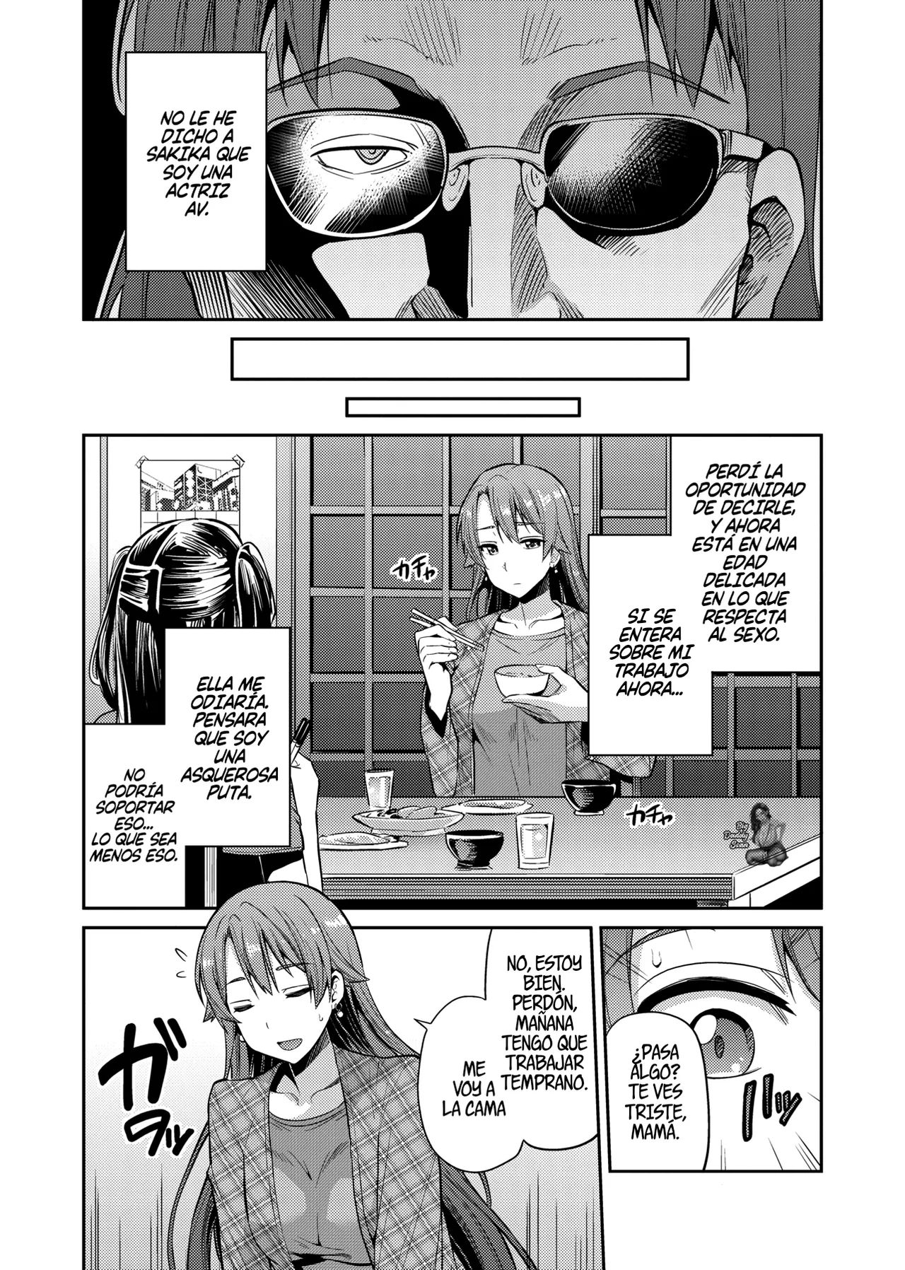 Mama wa AV Joyuu Kamera ga Toraeta Inran Jijou Haha to Musume ga Haramu Toki | Mamá Es Una Actriz AV page 6 full
