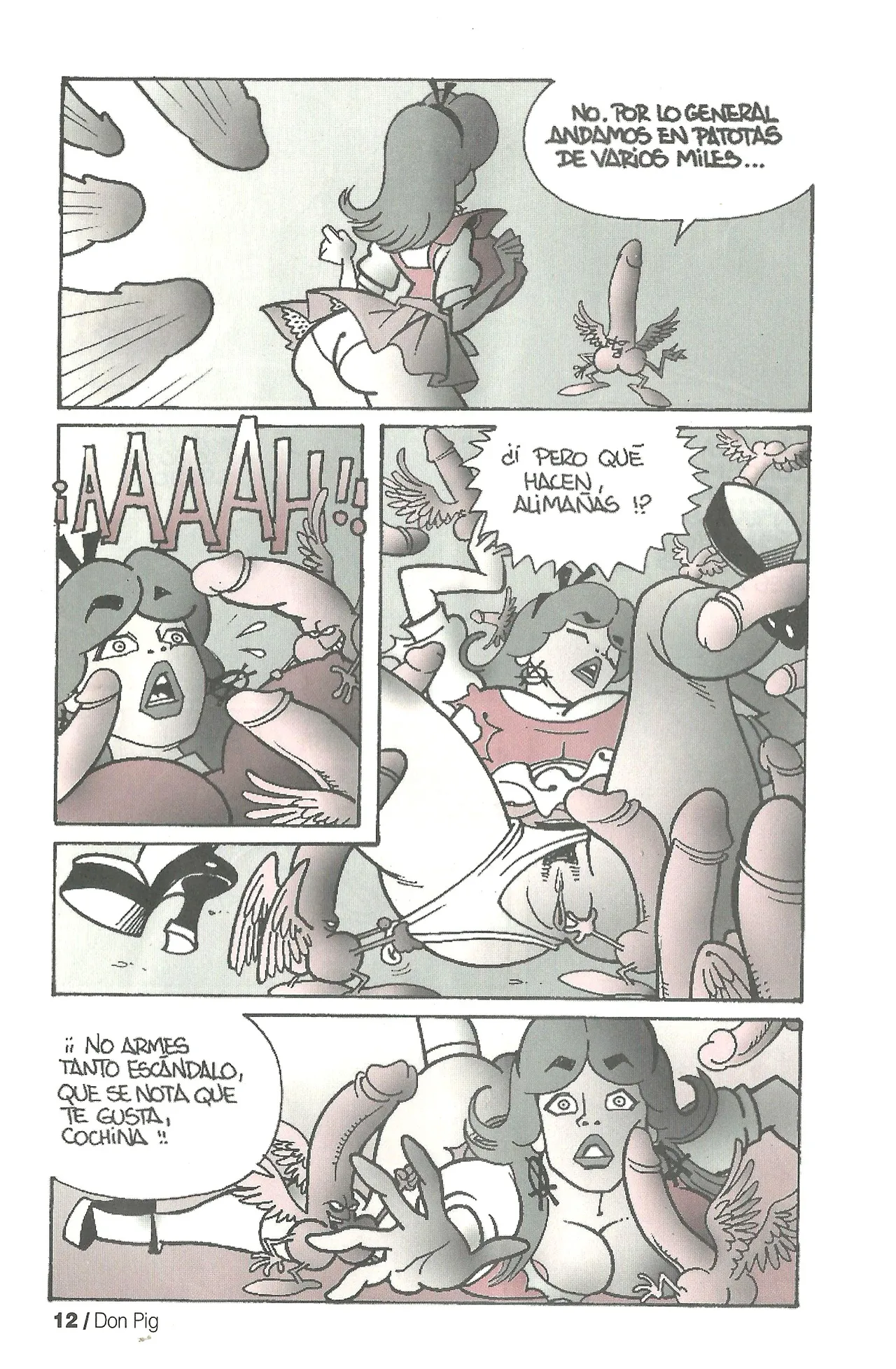 DON PIG COMIX  - 21 suplemento de la Revista 100% page 12 full