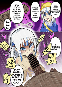 Hypnozited Gura loves the meat