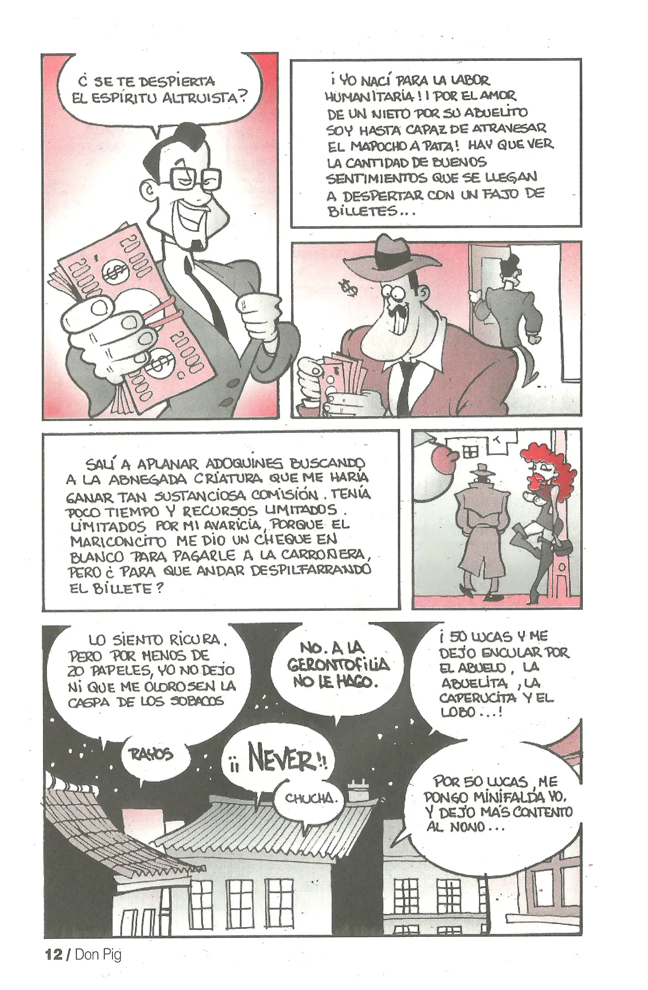 DON PIG COMIX  - 31 suplemento de la Revista 100% page 12 full