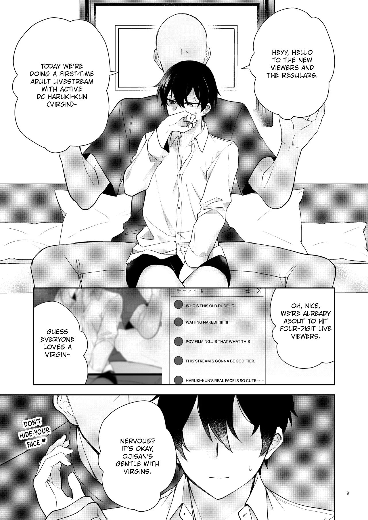 Ero Haishin shiteru Otokonoko Tokutei Shite Hatsuteiken Namahame Haishin page 10 full