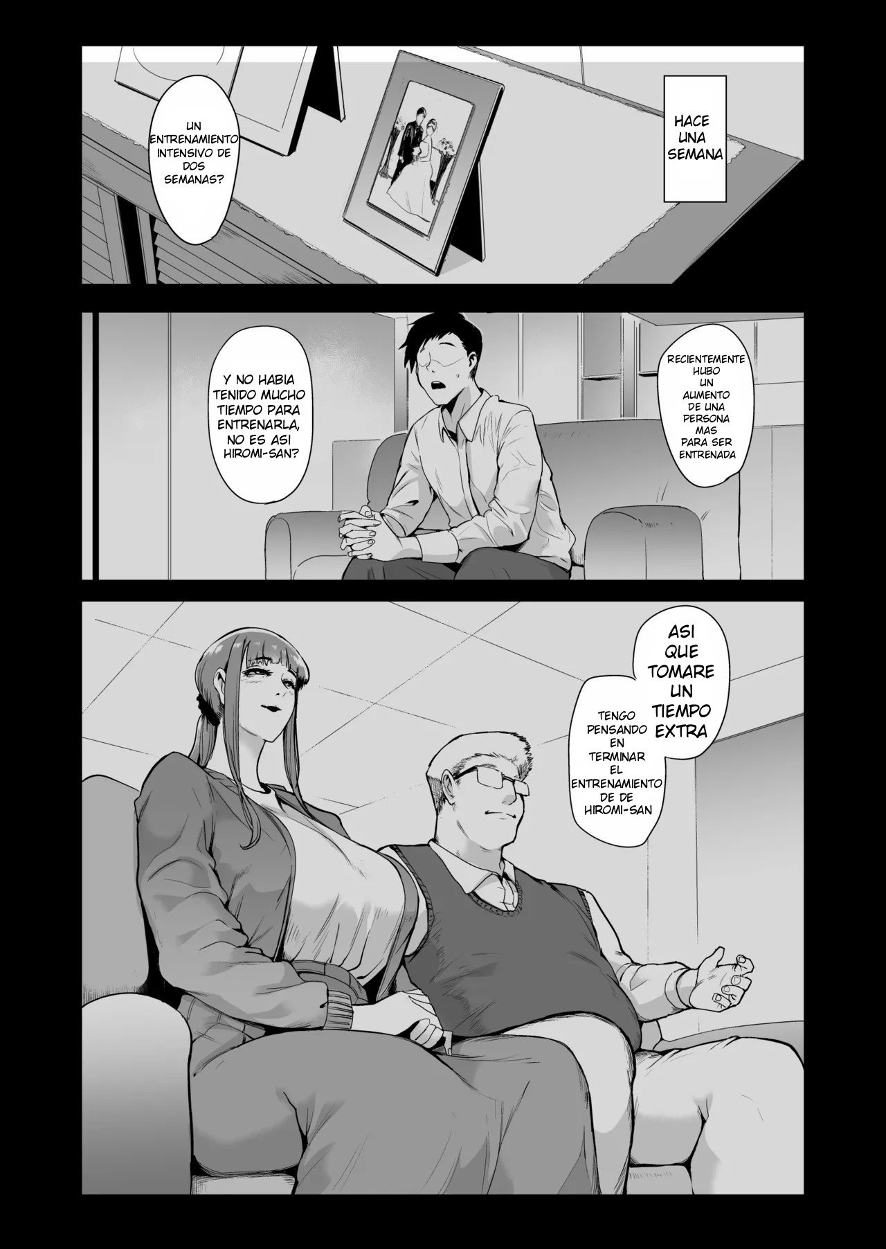 Fella Mask Fujin Kanketsu Hen ~Otto no Mae de Midareru Mask Dorei Zuma-tachi~｜La Esposa De La Mascara de Mamadas 3 page 3 full