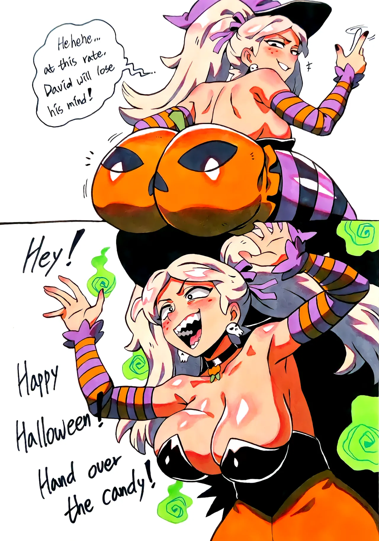 Halloween Cartoons page 1 full