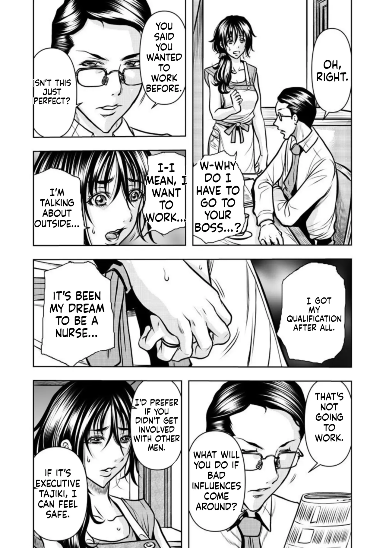 Contract wife - The days of being embraced by her husband's boss began for her husband - 1 page 9 full