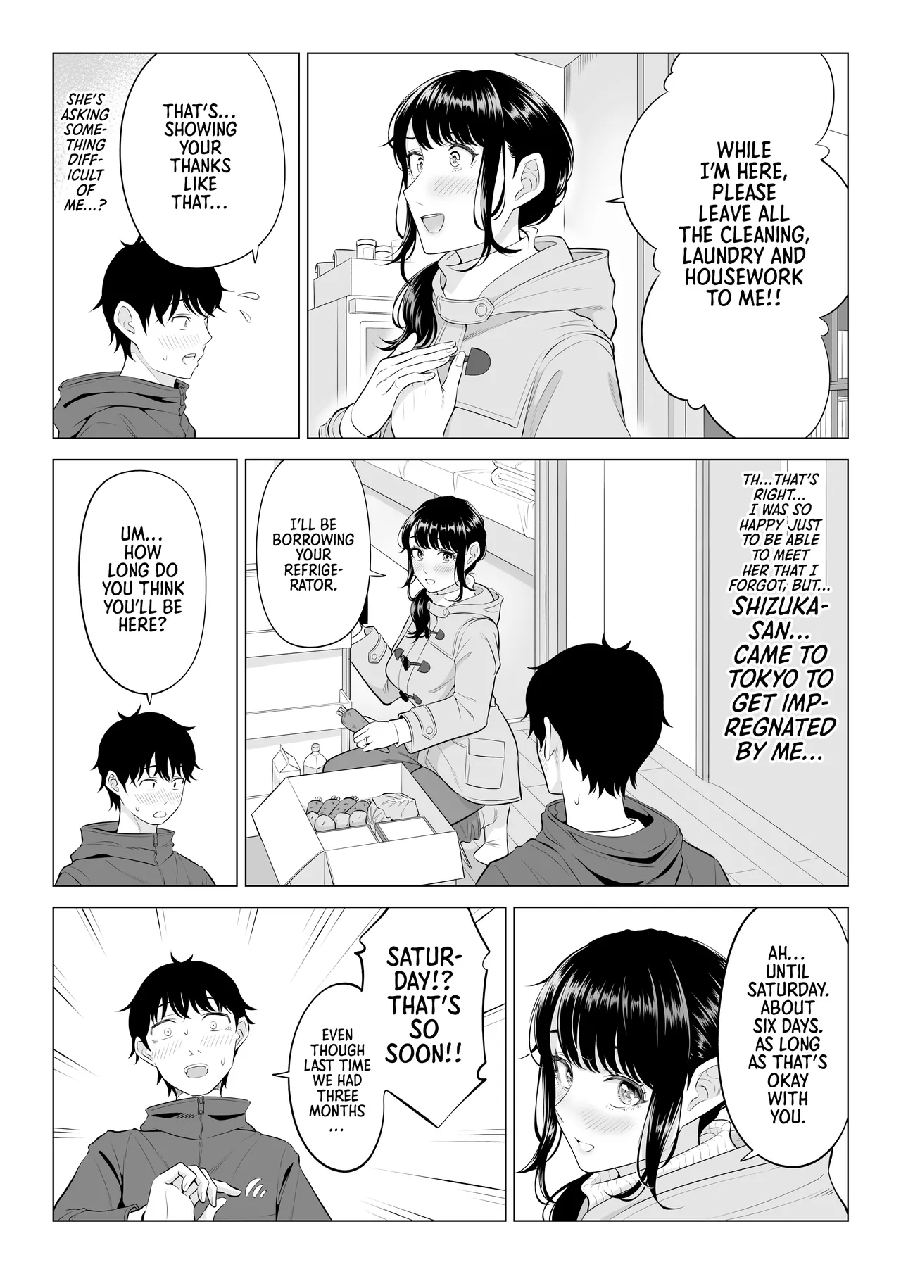 Ore ga Dairi Tanetsuke Suru Koto ni Natta Hitozuma Tachibana Shizuka-san wa Nannimo Shiranai!! Sono 2 | | Shizuka Tachibana, the Housewife Who Collects My Sperm Donations, Doesn’t Know a Damn Thing!! Chapter 2 page 12 full