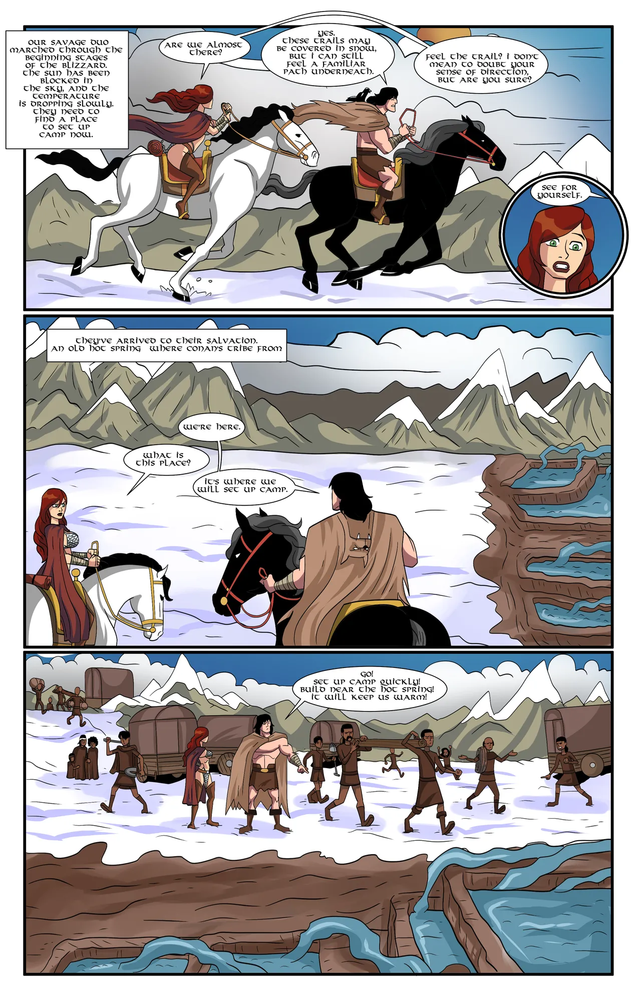 Red Sonja & Conan: Journey of War, Love and Lust page 9 full