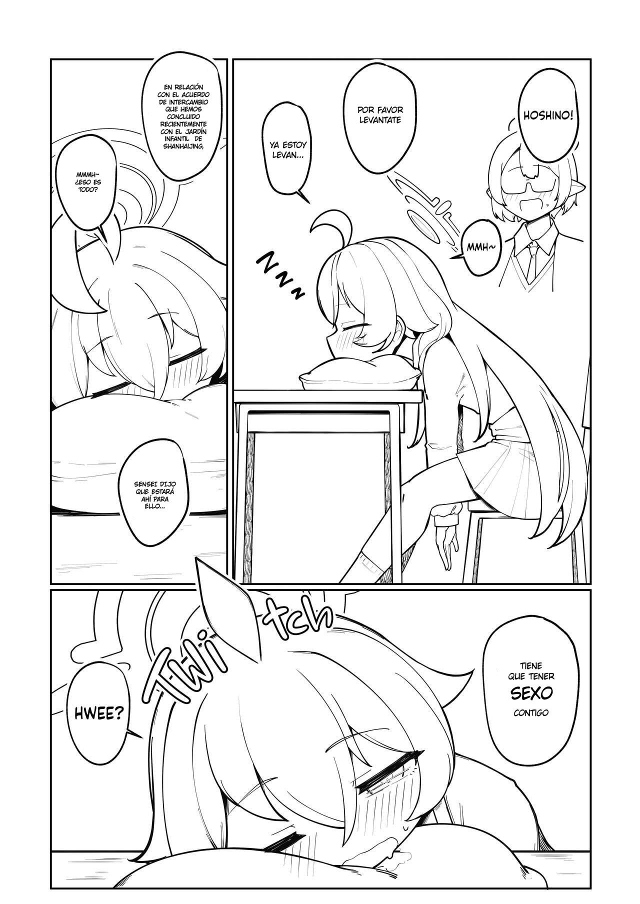 Abydos Ninkatsu Kiroku ~Hoshino no Baai~ | Record de Embarazo en Abydos  ~ El caso de Hoshino~ page 2 full