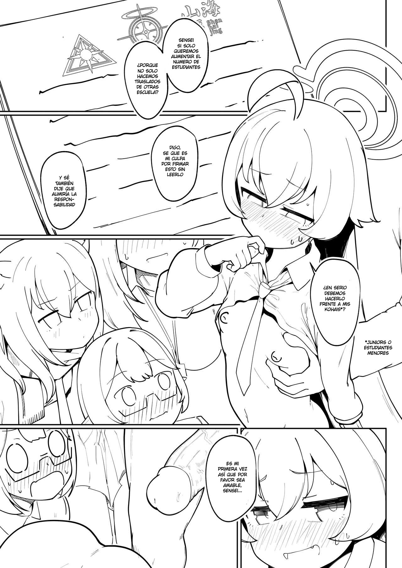 Abydos Ninkatsu Kiroku ~Hoshino no Baai~ | Record de Embarazo en Abydos  ~ El caso de Hoshino~ page 3 full