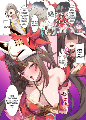 [Shiro Paka] Hanabi o Ikasete, Gomii-tachi o Tasukero!! || Make Sparkle Cum, and Save the trash!! (Honkai: Star Rail) [English] [ReinaRepublic] [Digital] cover
