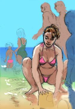 Naughty moms, girls and boys