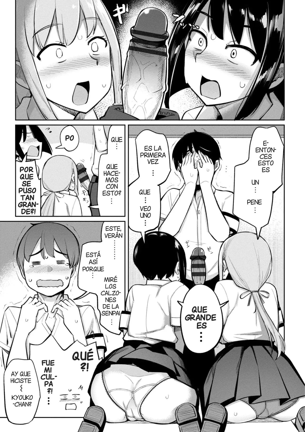 Kouhai Amayakashi Harem in Fuuki Iinkai  | Un Kouhai mimado por un Haren en el Comite de la Moral Publica page 9 full