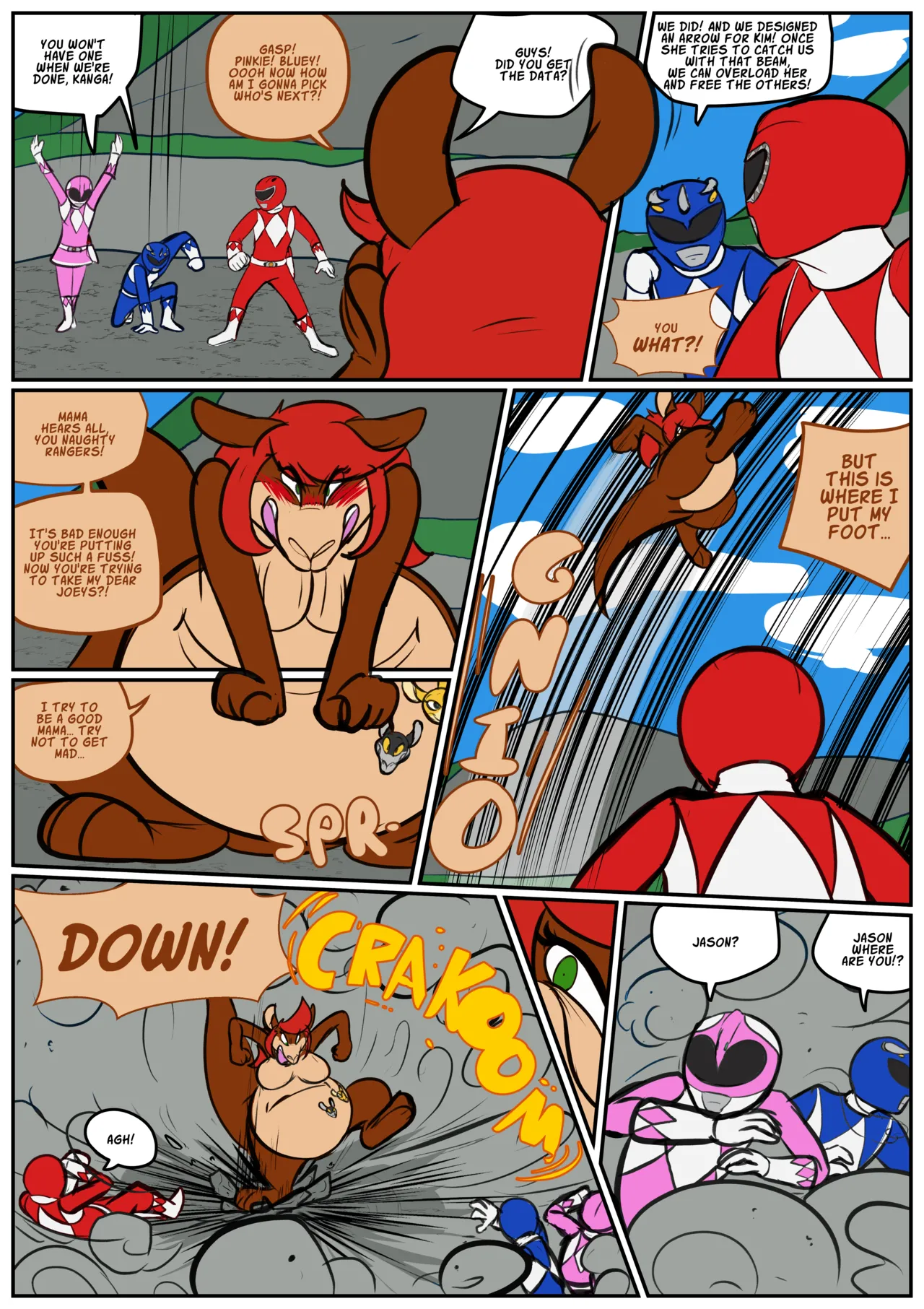 Power rangers momma roo page 8 full