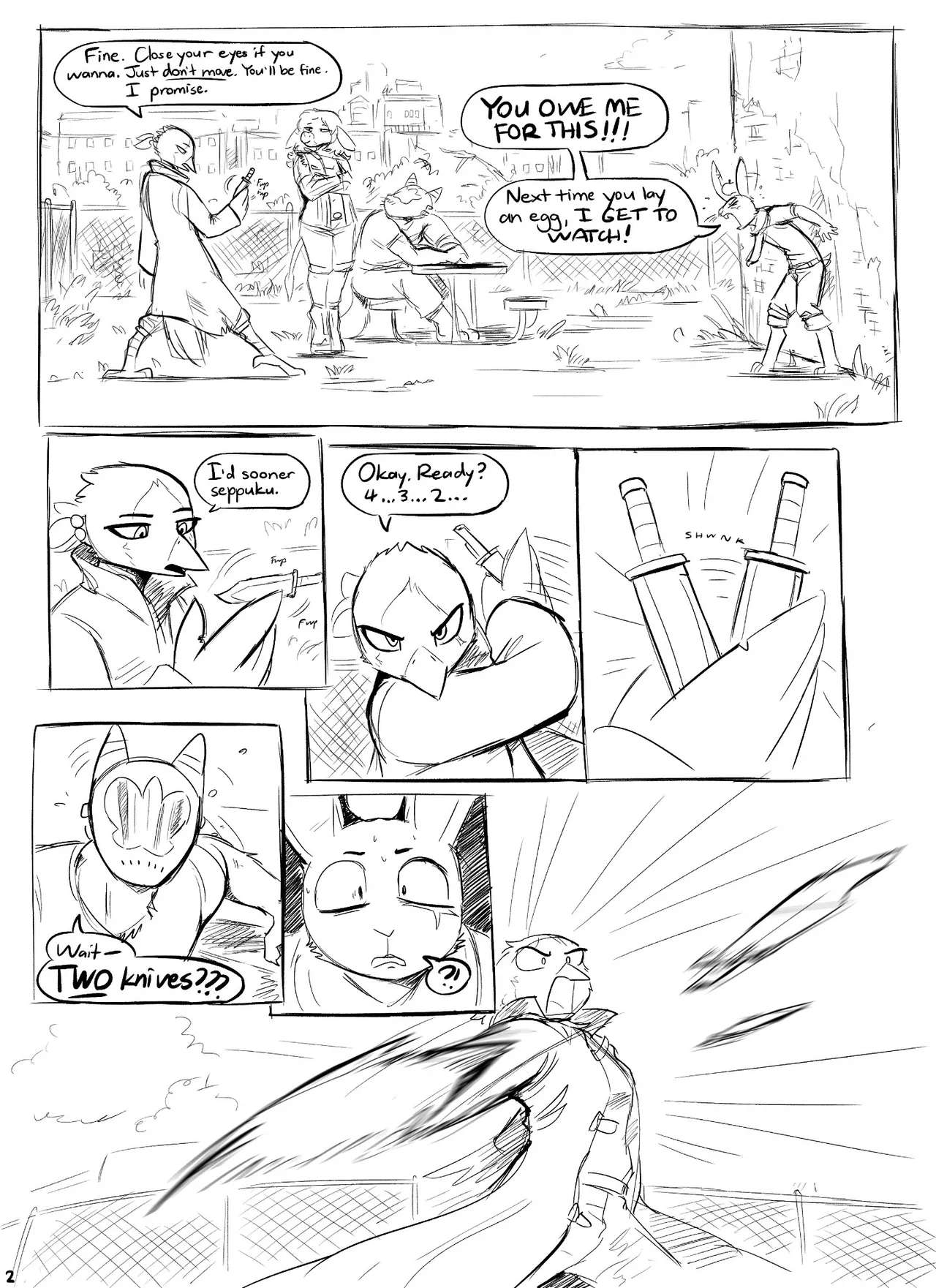 A Little Knife Trick + Extras page 2 full