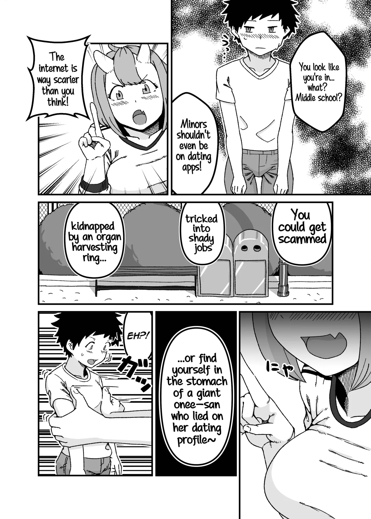 A Collection of Short Vore Stories About Giant Monster Onee-sans page 11 full