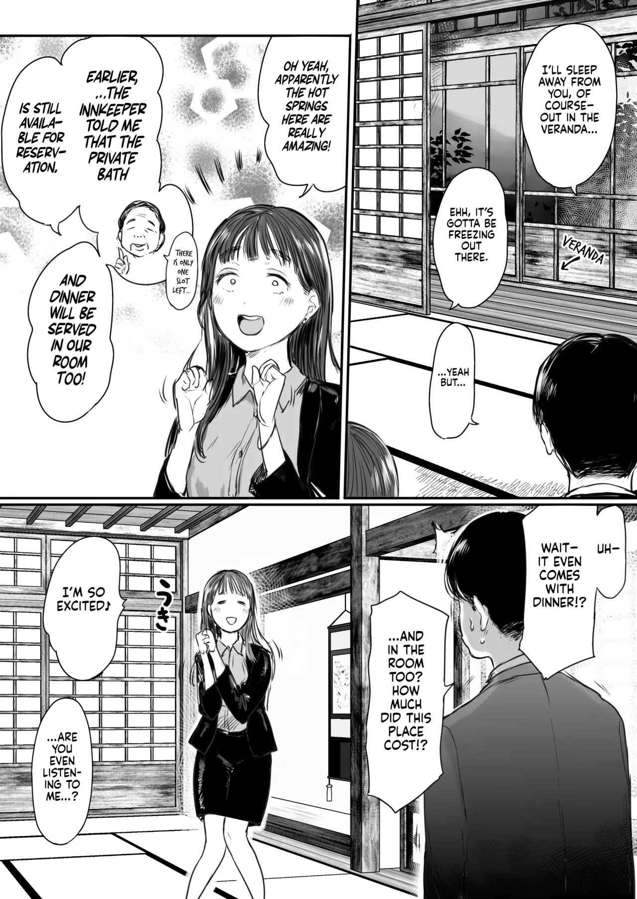 Shucchou, Kouhai to Aibeya. Yukishi Nure Hada ni Shiboritsukusareta Yoru | Sharing a Room With My Junior on a Business Trip. A Night Her Wet Yukata Skin Drained Me Dry page 10 full