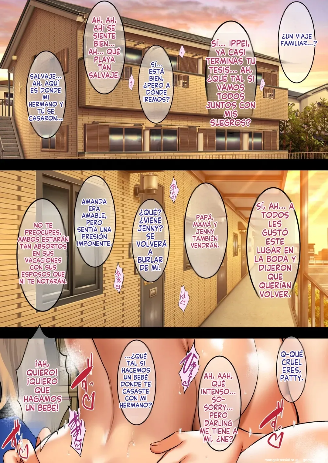InCha Otouto ga Nangoku Beach de Kinpatsu Bakunyuu Oyako o Matomete Netotte Haramaseru Hanashi  MTL page 4 full