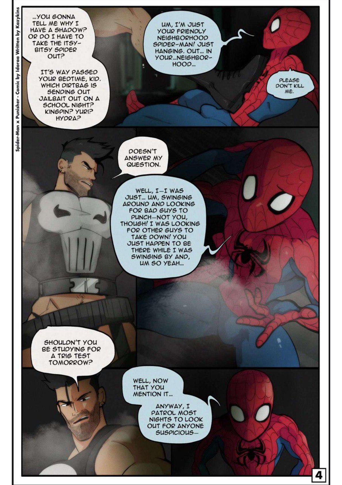 idoraad / lilprincyv - spiderman x punisher mini-comic page 4 full