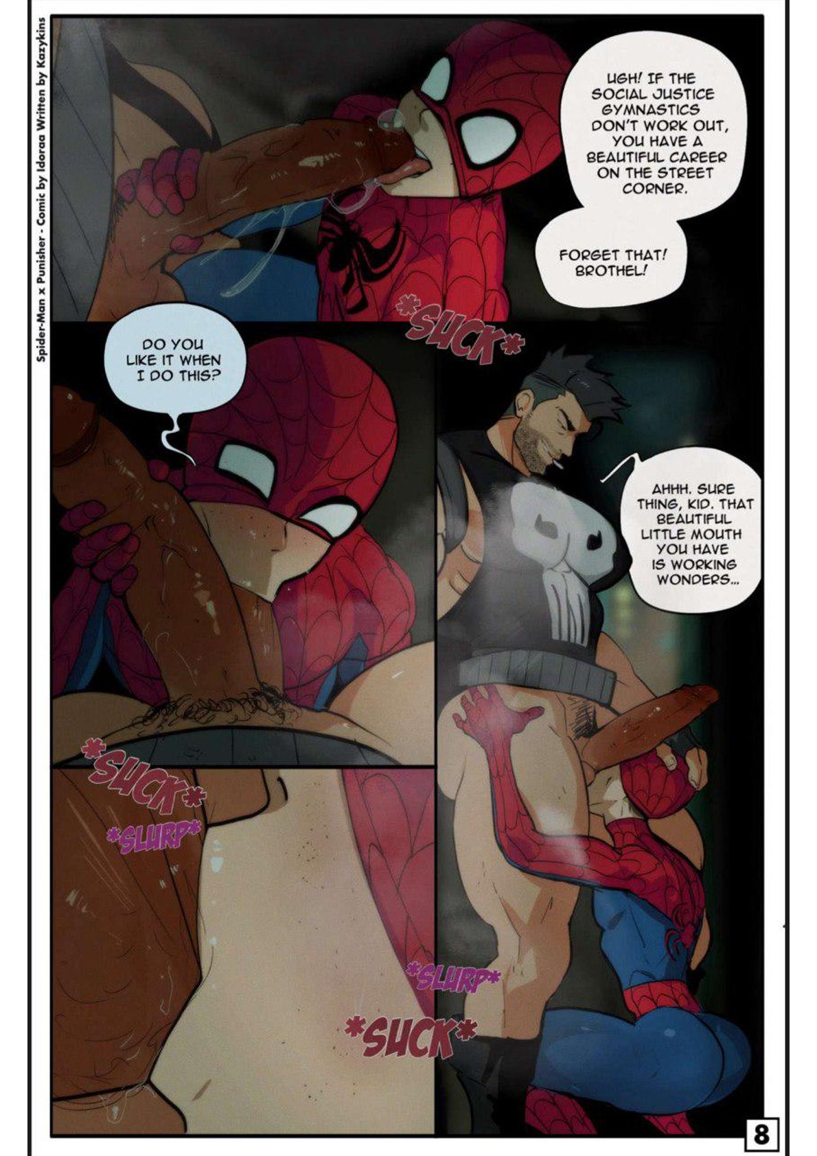idoraad / lilprincyv - spiderman x punisher mini-comic page 8 full