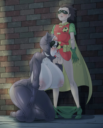 [Karuro-Kun] Catwoman X Robin (Batman) cover