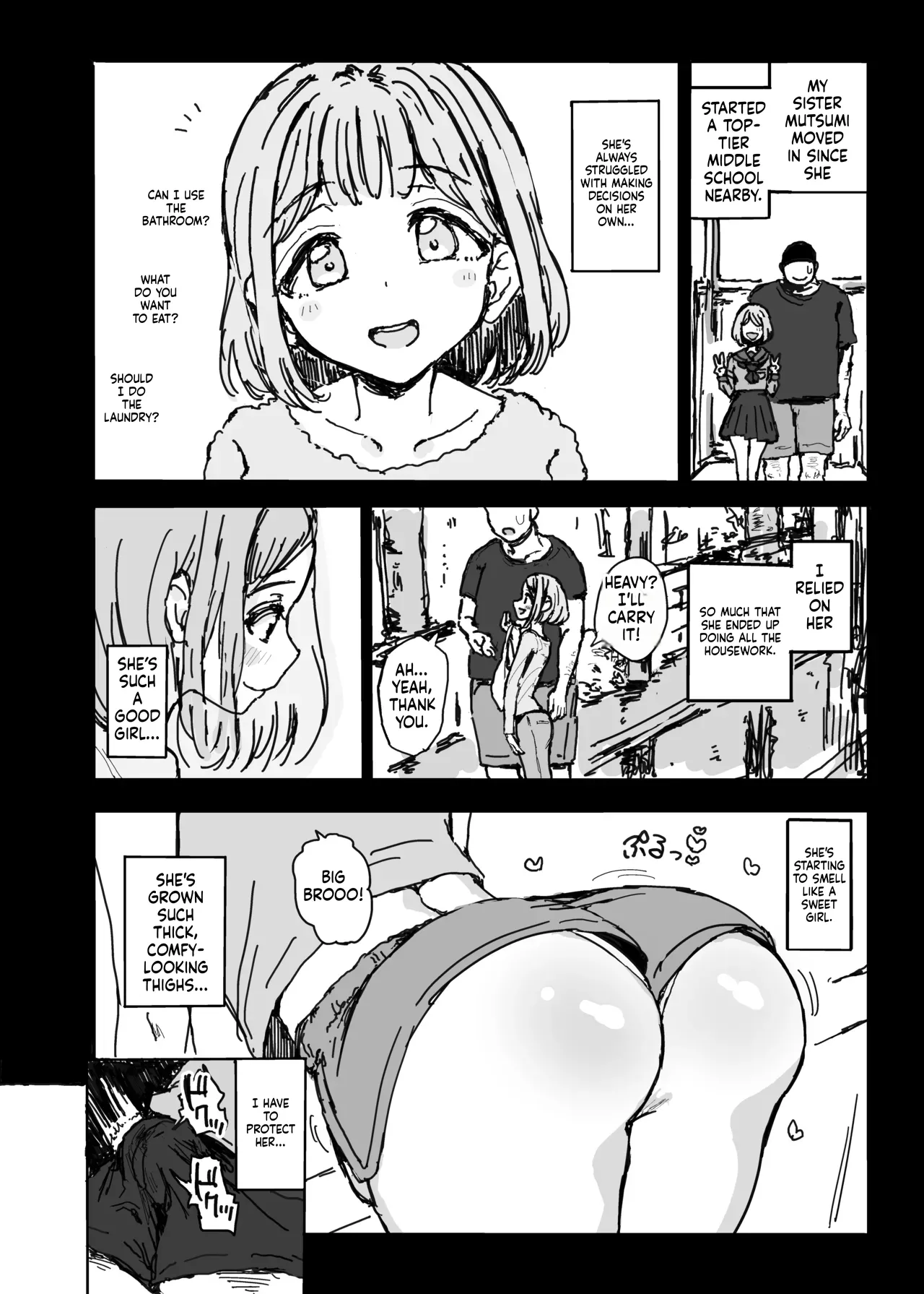 My little sister has turned into a perverted masochistic semen-sucking slut... page 3 full