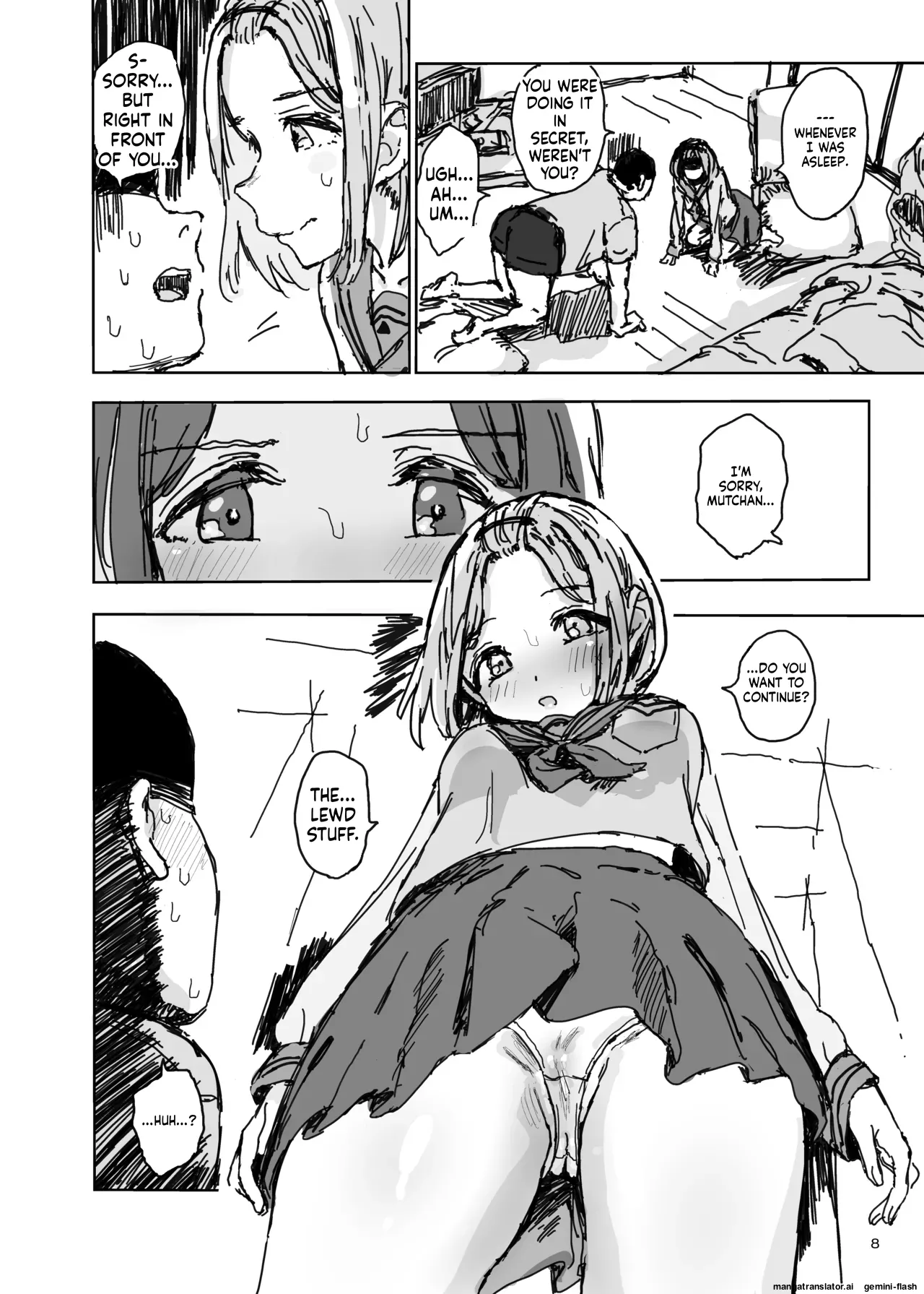 My little sister has turned into a perverted masochistic semen-sucking slut... page 7 full