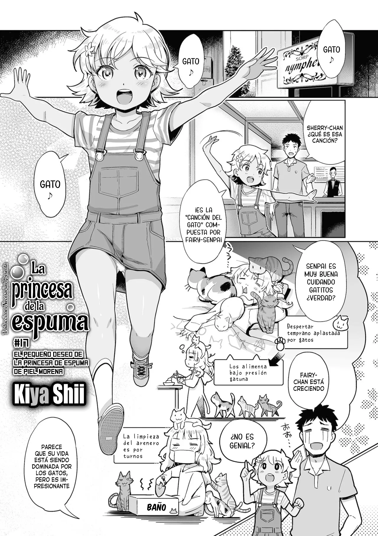 Awa no Ohime-sama #17 Kasshoku Awa Hime no Chiisana Yokubou - La princesa de la espuma #17 El Pequeño Deseo de la Princesa de Espuma de Piel Morena page 1 full
