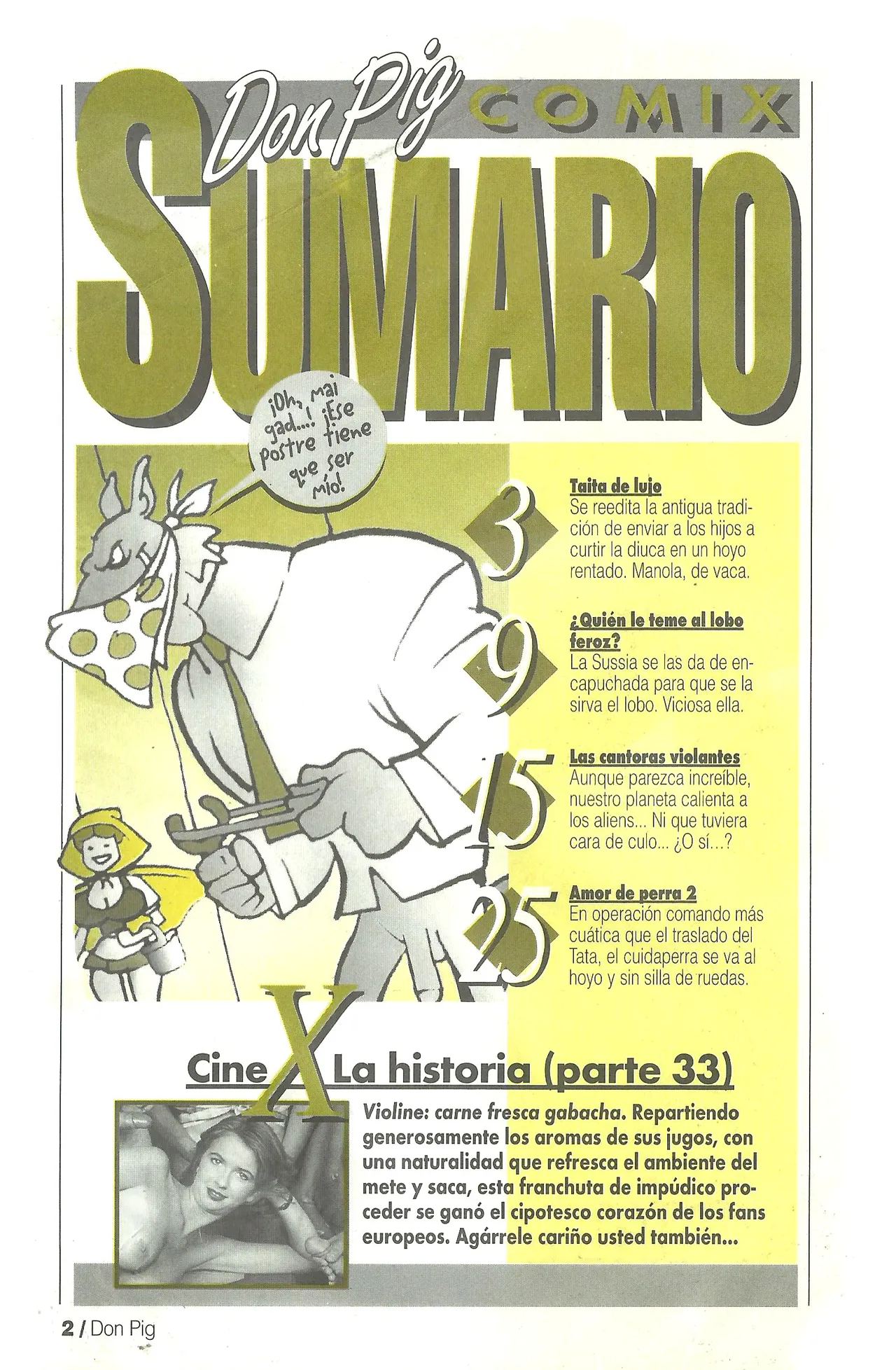 DON PIG COMIX  - 35 suplemento de la Revista 100% page 2 full