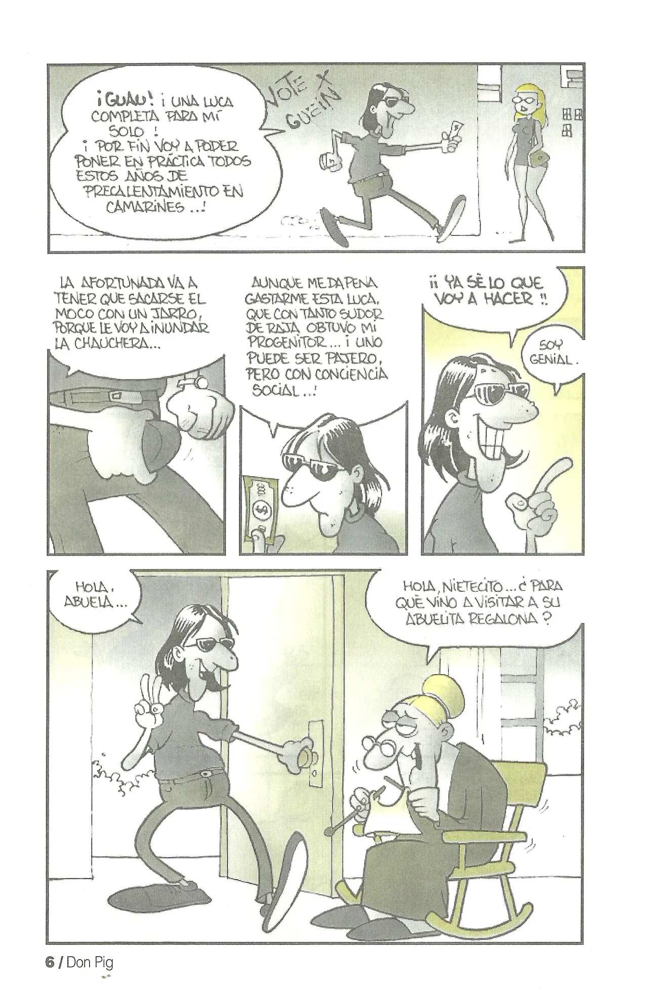 DON PIG COMIX  - 35 suplemento de la Revista 100% page 6 full
