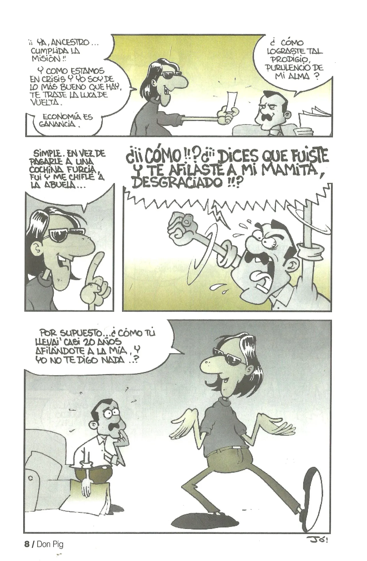 DON PIG COMIX  - 35 suplemento de la Revista 100% page 8 full