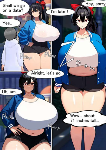 [MyuneShrinker] Swallowed whole by a busty, plump, tall succubus met on a dating app cover