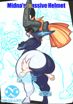 Midna's massive helmet