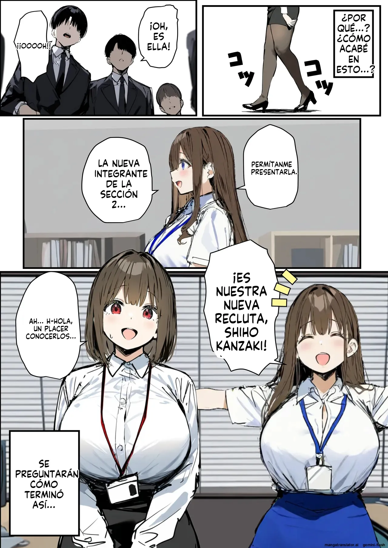 Shinsotsu-chan x Kashiwagi-san ~Seishori-ka e Netorase Shukkou -  たまごやき  MTL page 4 full