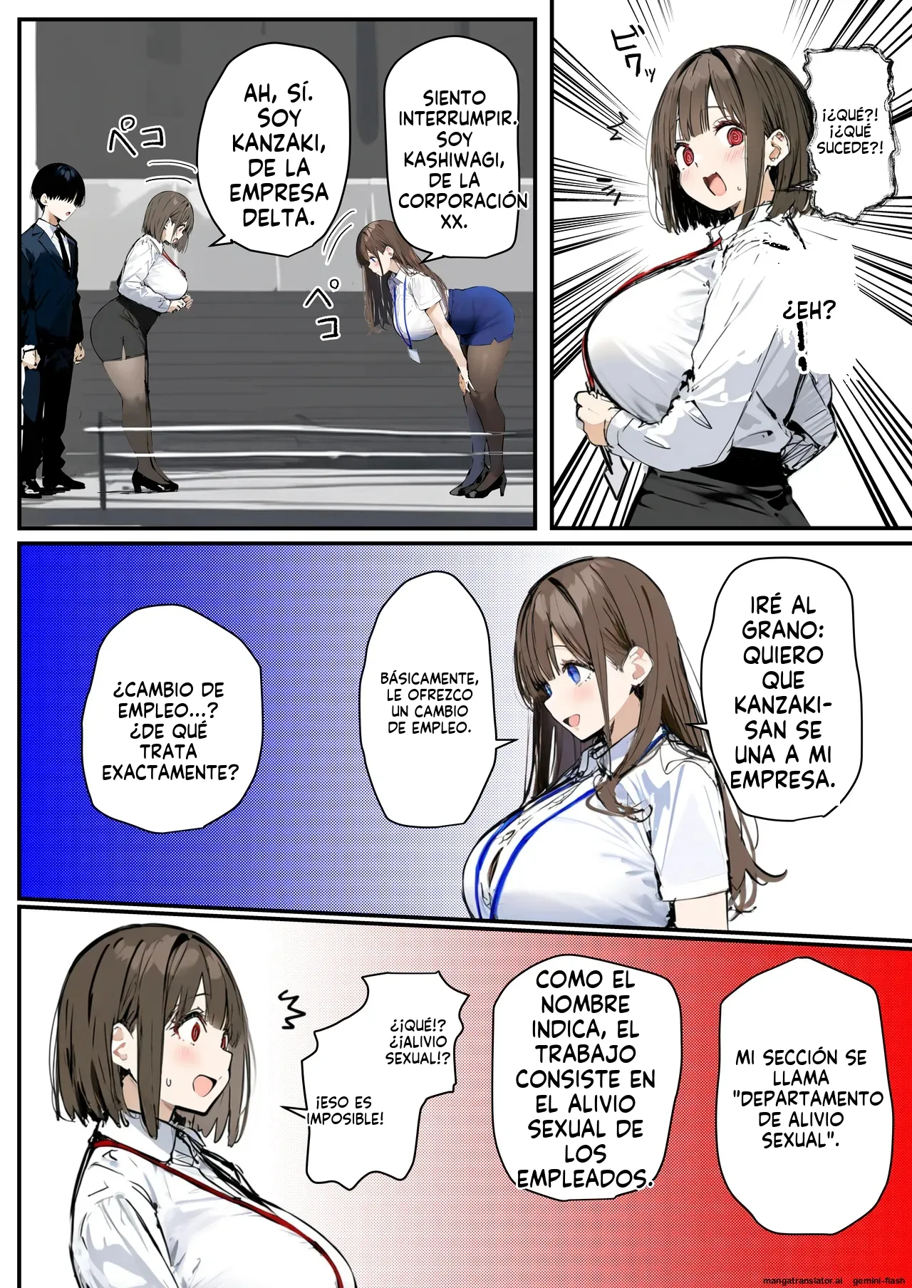 Shinsotsu-chan x Kashiwagi-san ~Seishori-ka e Netorase Shukkou -  たまごやき  MTL page 9 full
