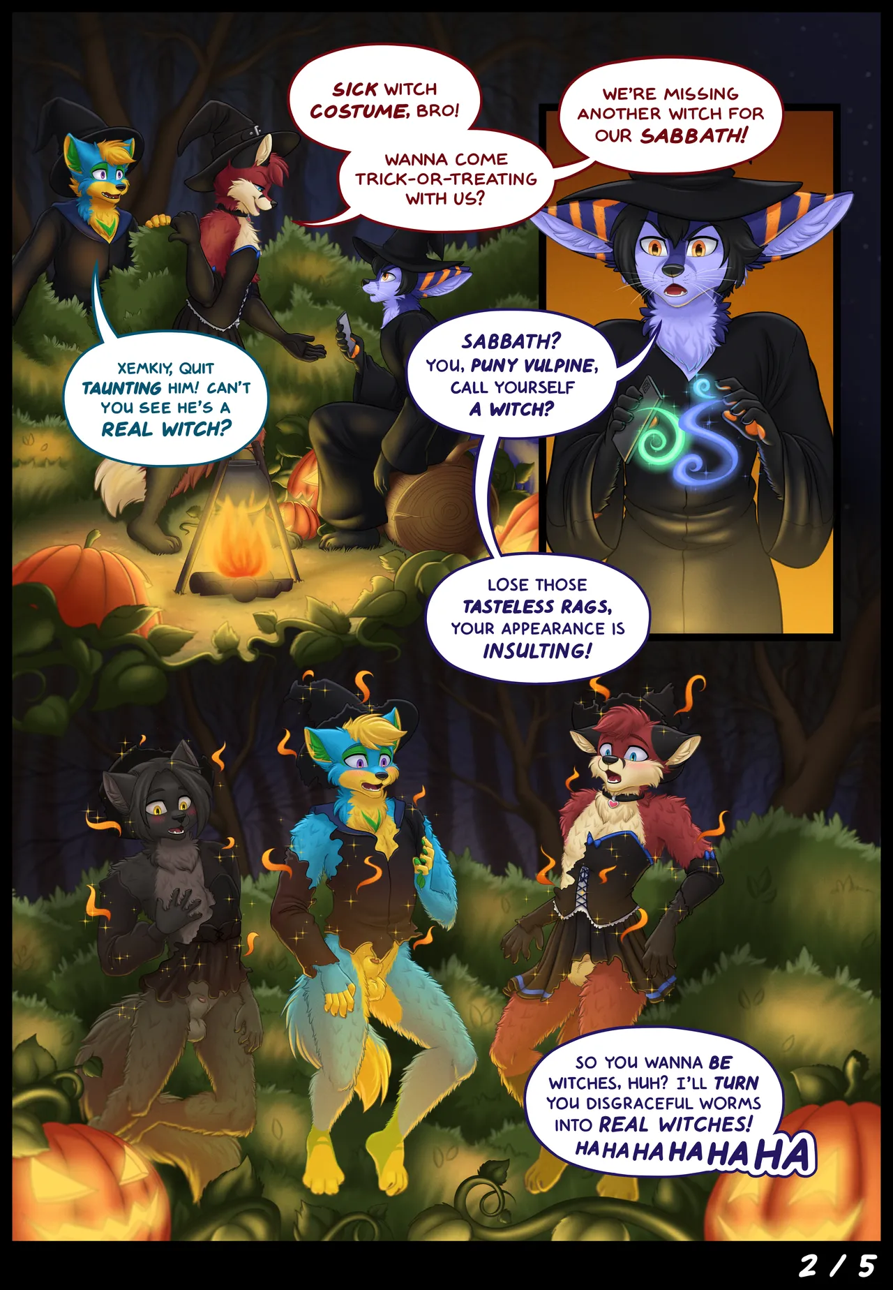 Halloween Witches page 3 full